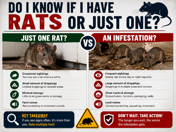 Rat infestation signs