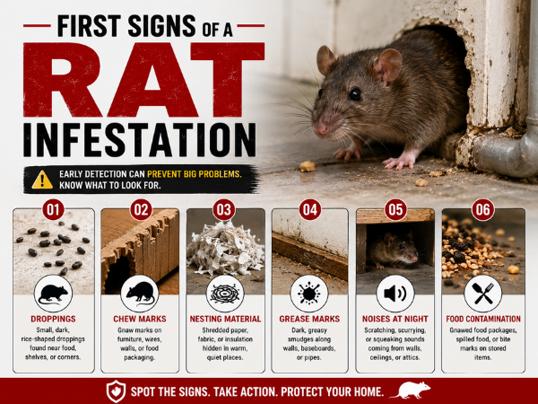 Rat infestation signs