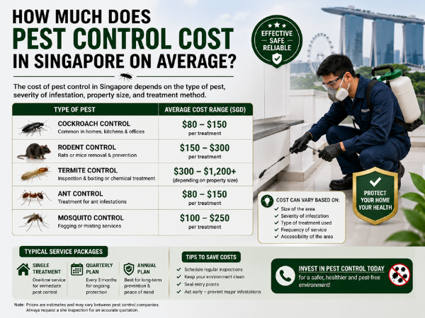 Pest control cost Singapore